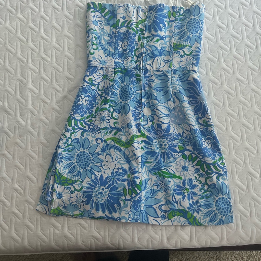 Lilly Pulitzer Blue and Green Floral romper